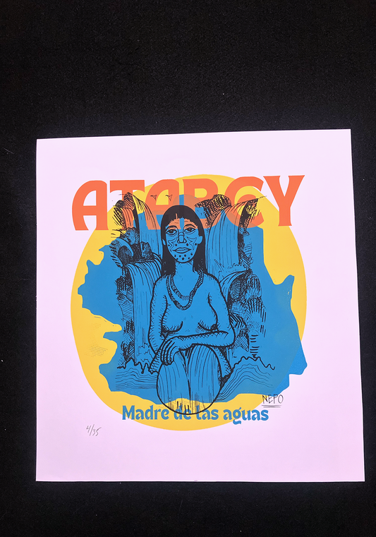 Afiche ATABEY, MADRE DE LAS AGUAS