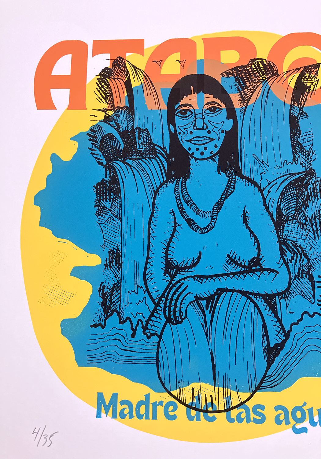 Afiche ATABEY, MADRE DE LAS AGUAS