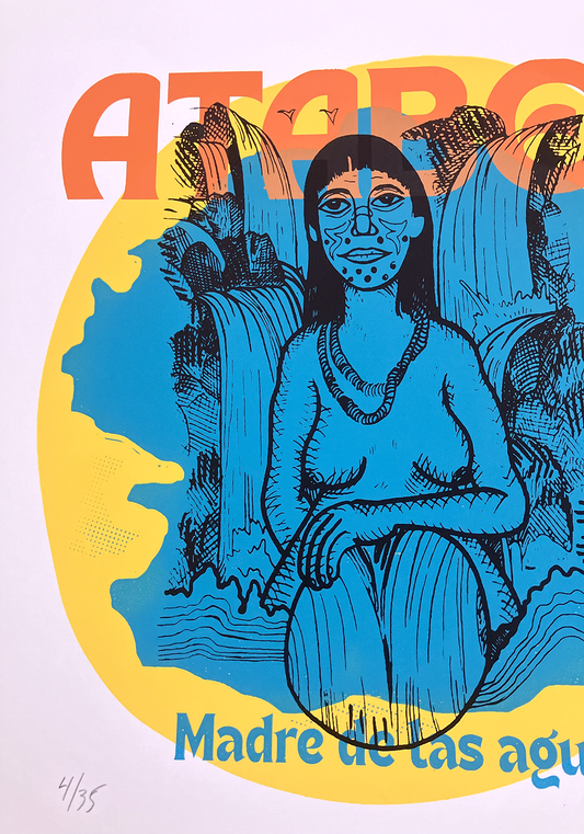 Afiche ATABEY, MADRE DE LAS AGUAS