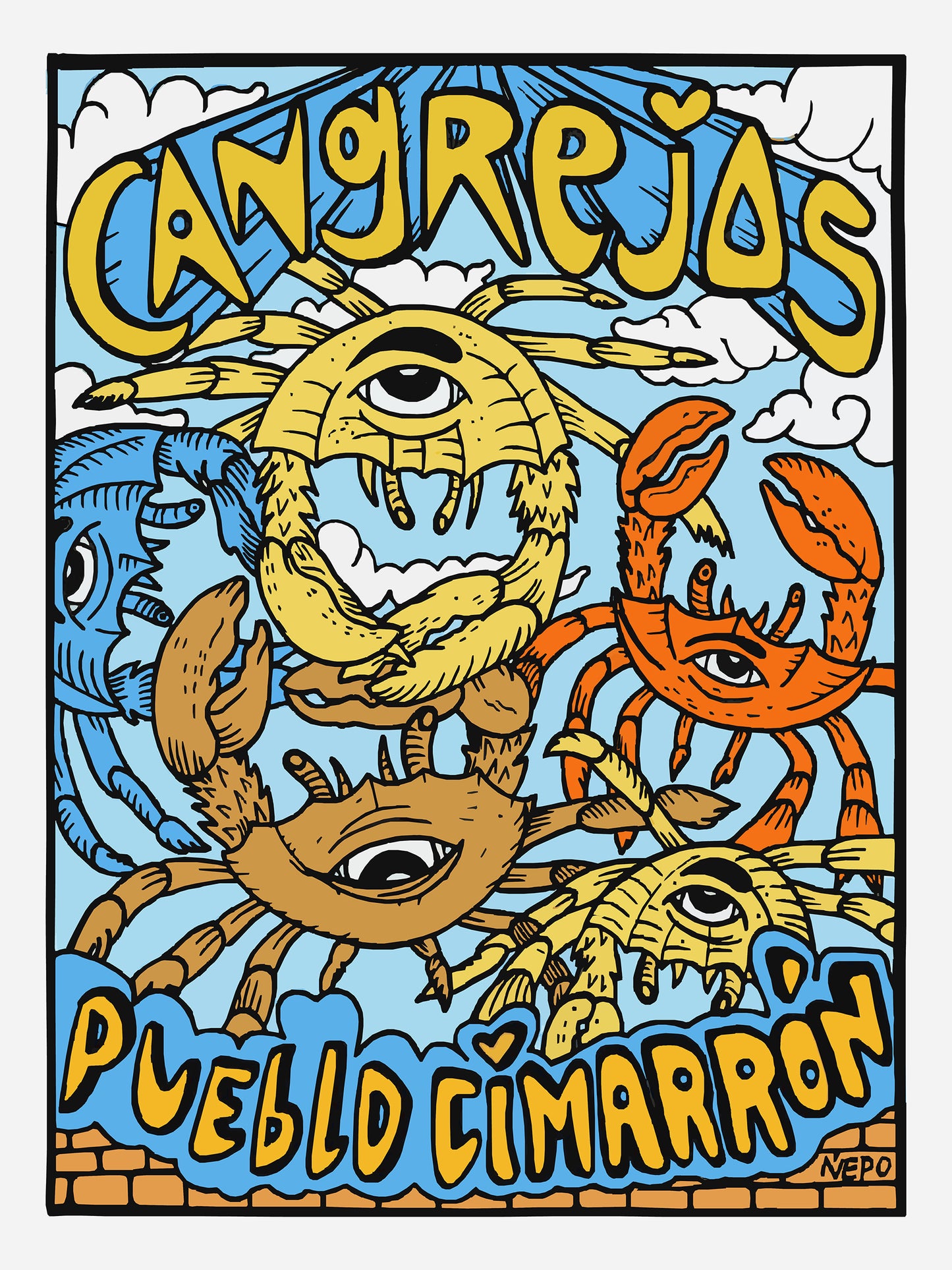 Poster Cangrejos, pueblo cimarrón